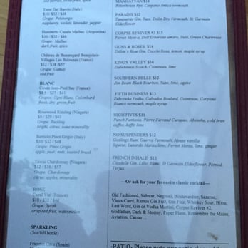 Northern Belle - a menu for a restaurant - Coffee & Tea Near Me - Toronto, Ontario