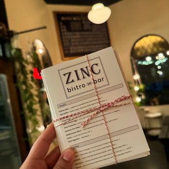 Zinc Bistro & Bar - Menu styled thank you cards which are literally too cute! - Tapas/Small Plates Near Me - Portland, Oregon Zinc Bistro & Bar - Menu styled thank you cards which are literally too cute! - Tapas/Small Plates Near Me - Portland, Oregon