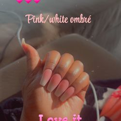007 Nails - Coffin shaped Ombré set