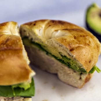 Barrier Island Bagels - Tuna Salad on Cheddar Bagel - Breakfast & Brunch Near Me - Kitty Hawk, North Carolina