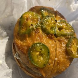 Jalapeno Cheddar Bagel