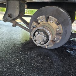 Johnson Tire Service - After the fire the damaged wheels studs