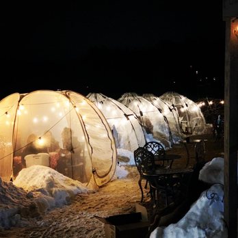 Fulchino Vineyard - Outdoor igloo seating at the vineyard. - Wineries Near Me - Hollis, New Hampshire Fulchino Vineyard - Outdoor igloo seating at the vineyard. - Wineries Near Me - Hollis, New Hampshire