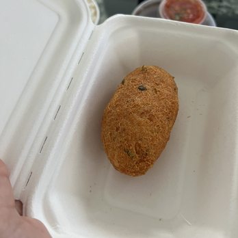 Emporium Brasil - 1 Fried codfish croquette (Bolinho de Bacalhau) - Brazilian Near Me - New York, New York Emporium Brasil - 1 Fried codfish croquette (Bolinho de Bacalhau) - Brazilian Near Me - New York, New York