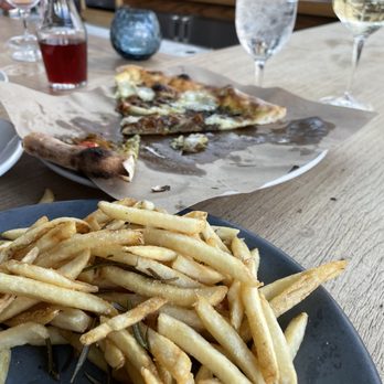 Indaco - Pesto pizza and the fries I've ever had in my life ! - Italian Near Me - Charlotte, North Carolina Indaco - Pesto pizza and the fries I've ever had in my life ! - Italian Near Me - Charlotte, North Carolina