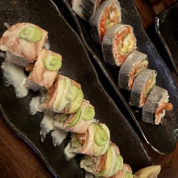 Omakase By Kai - Totoro roll and 15 Seaboard Roll - Sushi Bars Near Me - Raleigh, North Carolina Omakase By Kai - Totoro roll and 15 Seaboard Roll - Sushi Bars Near Me - Raleigh, North Carolina