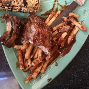 Los Amigos Bar & Grill - Ribs didn't have meat taste as if they warmed up and put sauce. The corn was overcooked and my fries were Drenched in Bbq sauce!! - Mexican Near Me - Burbank, California Los Amigos Bar & Grill - Ribs didn't have meat taste as if they warmed up and put sauce. The corn was overcooked and my fries were Drenched in Bbq sauce!! - Mexican Near Me - Burbank, California