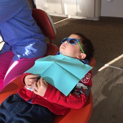 Woodside Pediatric Dentistry - Dentist appointment with style and relaxing and clean. He got a goody bag with new toothbrush and prize for excellent behavior.