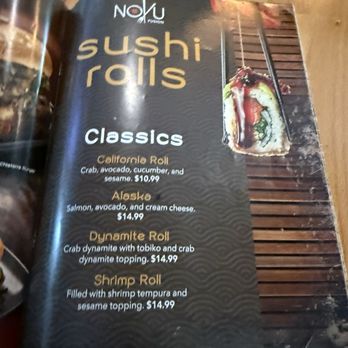 Novu Fusion - Menú - Sushi Bars Near Me - Doral, Florida