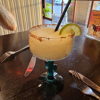 Chilangos Mexican Restaurant - Frozen margarita with a tahine rim - Mexican Near Me - Belleville, Ontario