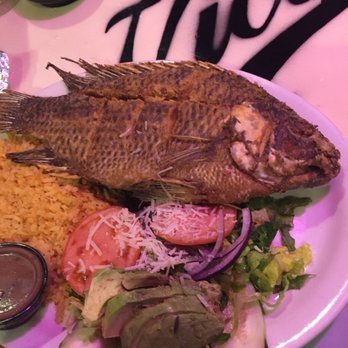 El Paso Mexican Grill - My Whole Fried Fish (Mojarra) the first time. - Mexican Near Me - Milton, Florida