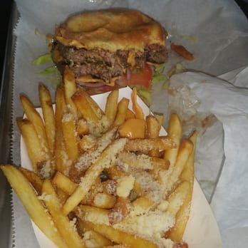 CHI-SHACK - Double chishack cheeseburger and garlic butter w/ parmesean fries. - Burgers Near Me - Willowbrook, Illinois CHI-SHACK - Double chishack cheeseburger and garlic butter w/ parmesean fries. - Burgers Near Me - Willowbrook, Illinois