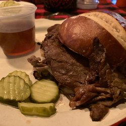 Sheddy's Bar & Grill - The sliced Prime Rib sandwich