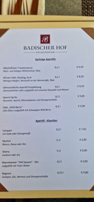 Menu photo 3 Badischer Hof Mannheim, BW Menu photo 3 Badischer Hof Mannheim, BW
