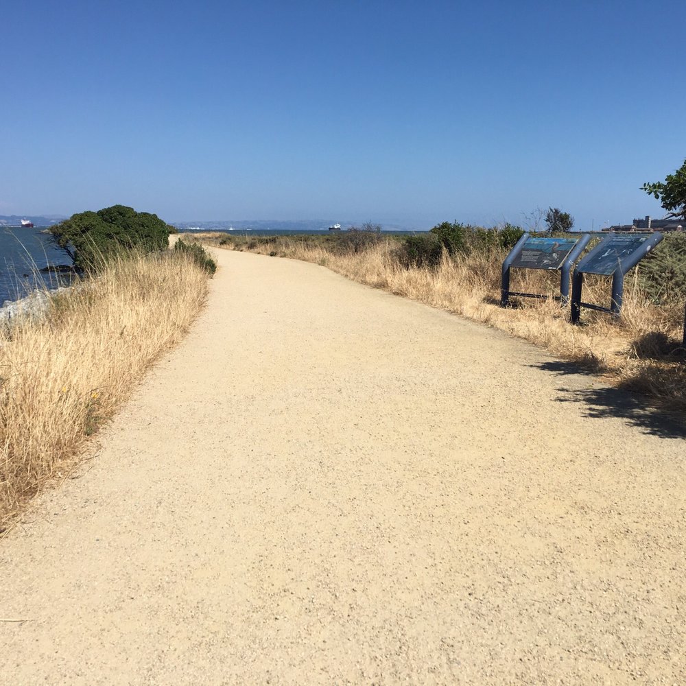 One of the trails at Heron's Head Park. One of the trails at Heron's Head Park.