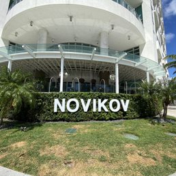 Exterior outside entrance of Novikov Miami - Miami, Florida Exterior outside entrance of Novikov Miami - Miami, Florida