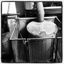 Graham’s Historical Restaurant - Wood burning stove.