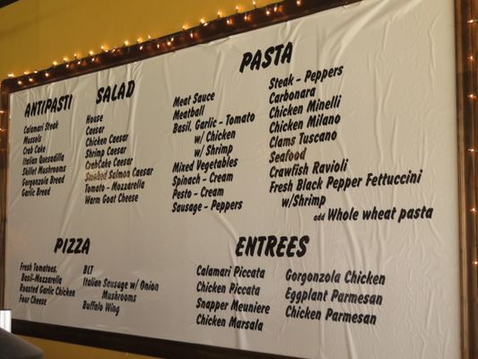 Menu photo 1 Auntie Pasto's Bellaire, TX