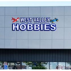West Valley Hobbies - Sign on front of the building