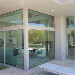 DunRite Windows & Doors - Andersen Aluminum Window wall and Sliding Doors, Custom Tan Color, Troon North