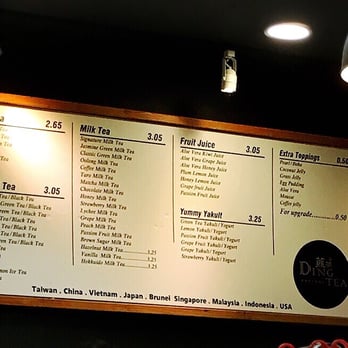 Ding Tea Bolsa - Menu - Coffee & Tea Near Me - Westminster, California Ding Tea Bolsa - Menu - Coffee & Tea Near Me - Westminster, California