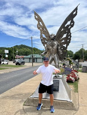 Mothman Statue and Marker by null