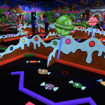 Partees 3d Glowgolf Norfolk - One of the holes - Mini Golf Near Me - Norfolk, Virginia