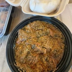 Taste of Congo - Egusi soup with fufu.