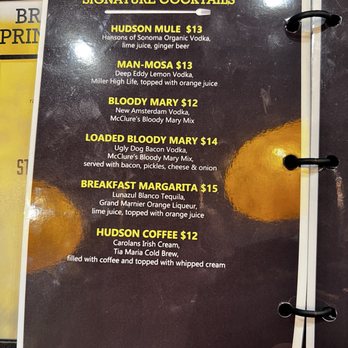 The Hudson Cafe - Cocktails menu - Breakfast & Brunch Near Me - Troy, Michigan The Hudson Cafe - Cocktails menu - Breakfast & Brunch Near Me - Troy, Michigan