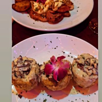 The Factory - Mini steak mofongo with smoked pork chops - Lounges Near Me - Jersey City, New Jersey The Factory - Mini steak mofongo with smoked pork chops - Lounges Near Me - Jersey City, New Jersey