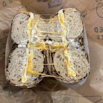 Good Bagels - Breakfast sandwich. Got the bacon on the side. - Coffee & Tea Near Me - Anacortes, Washington
