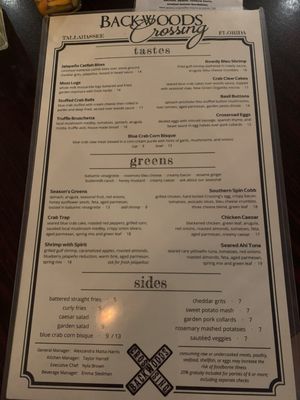 Menu photo 2 Backwoods Crossing Tallahassee, FL