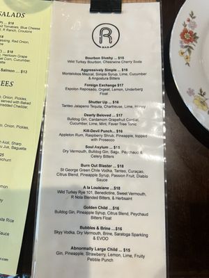Menu photo 7 R Bar Asbury Park, NJ Menu photo 7 R Bar Asbury Park, NJ