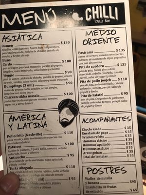 Menu photo 6 Chilli Street Food Córdoba, X Menu photo 6 Chilli Street Food Córdoba, X