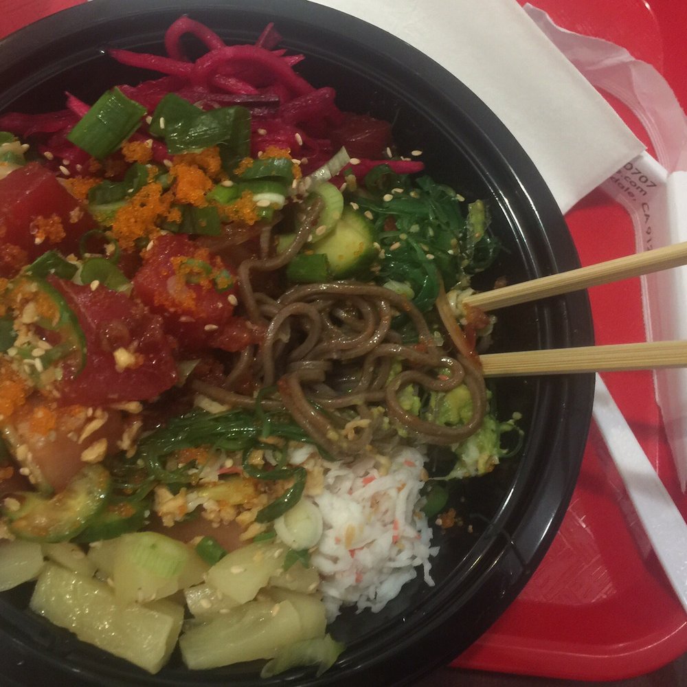 Poké Cafe - Large bowl with 4 protein - Poke Near Me - Glendale, California