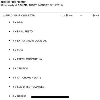 Your Pie Pizza - Forgot the ARTICHOKES on this pizza - Pizza Near Me - ST JOHNS, Florida Your Pie Pizza - Forgot the ARTICHOKES on this pizza - Pizza Near Me - ST JOHNS, Florida