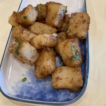 Dimsum Palace - turnip cake with spicy XO sauce - Cantonese Near Me - Catonsville, Maryland Dimsum Palace - turnip cake with spicy XO sauce - Cantonese Near Me - Catonsville, Maryland