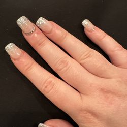Queen Marys Nails - Look at my index and ring finger. and also how square these are...