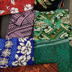 Island's Fabric - All the fabric we got thay day. Reppin' that Mesa green island style!!