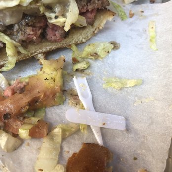 Henry's Tavern - Temp stick I found in my burger - New American Near Me - Denver, Colorado