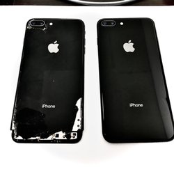 Phone Repair & More - Back Glass Replacement Before & After