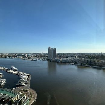 Baltimore Marriott Waterfront - View of the harbor looking towards Fort McHenry - Hotels Near Me - Baltimore, Maryland Baltimore Marriott Waterfront - View of the harbor looking towards Fort McHenry - Hotels Near Me - Baltimore, Maryland