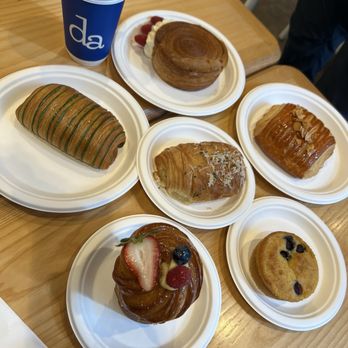 D'Andrews Bakery & Cafe - Couldn't decide so this was our spread for three of us! - Bakeries Near Me - Nashville, Tennessee