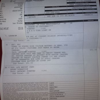 Heritage Ford - Receipt for EV battery recovery - Car Dealers Near Me - Modesto, California