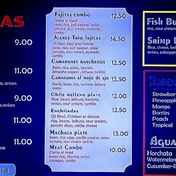 Tacos Los Juanes - Updated Menu Oct.2022 - Mexican Near Me - Lemoore, California