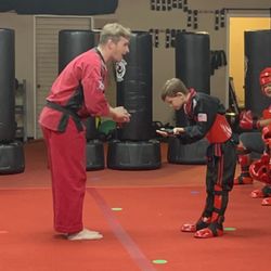 Red Dragon Karate San Dimas - Sensei Alex and my son!