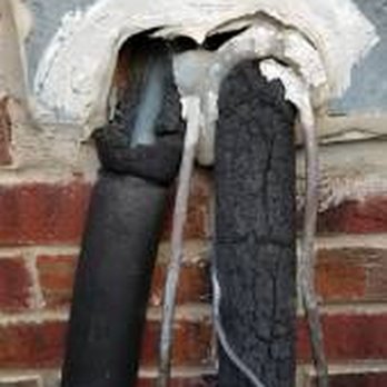 Atchison Home Inspections - Cracked insulation on refrigerant line. - Home Inspectors Near Me - Frisco, Texas