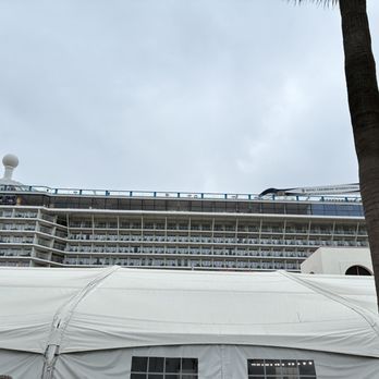 Royal Caribbean Cruises - 5/22/26: View of ship from rideshare wait area - Tours Near Me - Wilmington, California