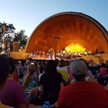 DCR Hatch Memorial Shell - a crowd of people watching a concert - Music Venues Near Me - Boston, Massachusetts