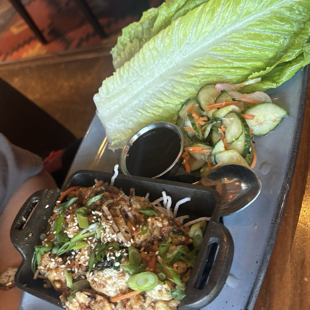 Lazy Dog Restaurant & Bar - Chicken Lettuce Wraps - New American Near Me - Dublin, California Lazy Dog Restaurant & Bar - Chicken Lettuce Wraps - New American Near Me - Dublin, California